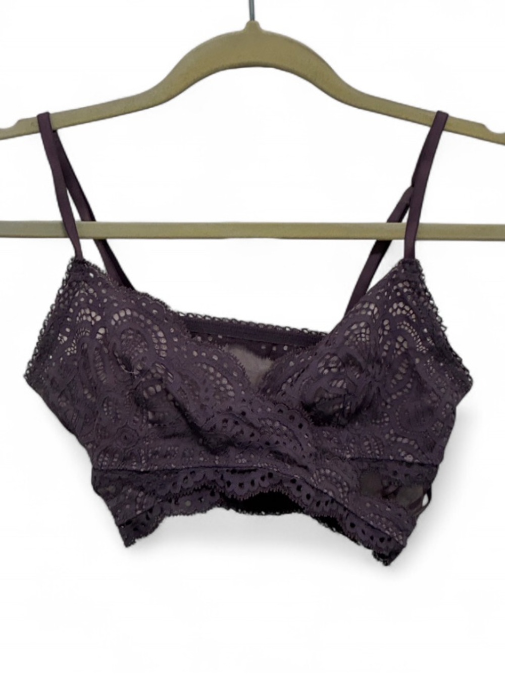 Victoria’s Secret Dream Angels Lace Bralette in Dusty Purple